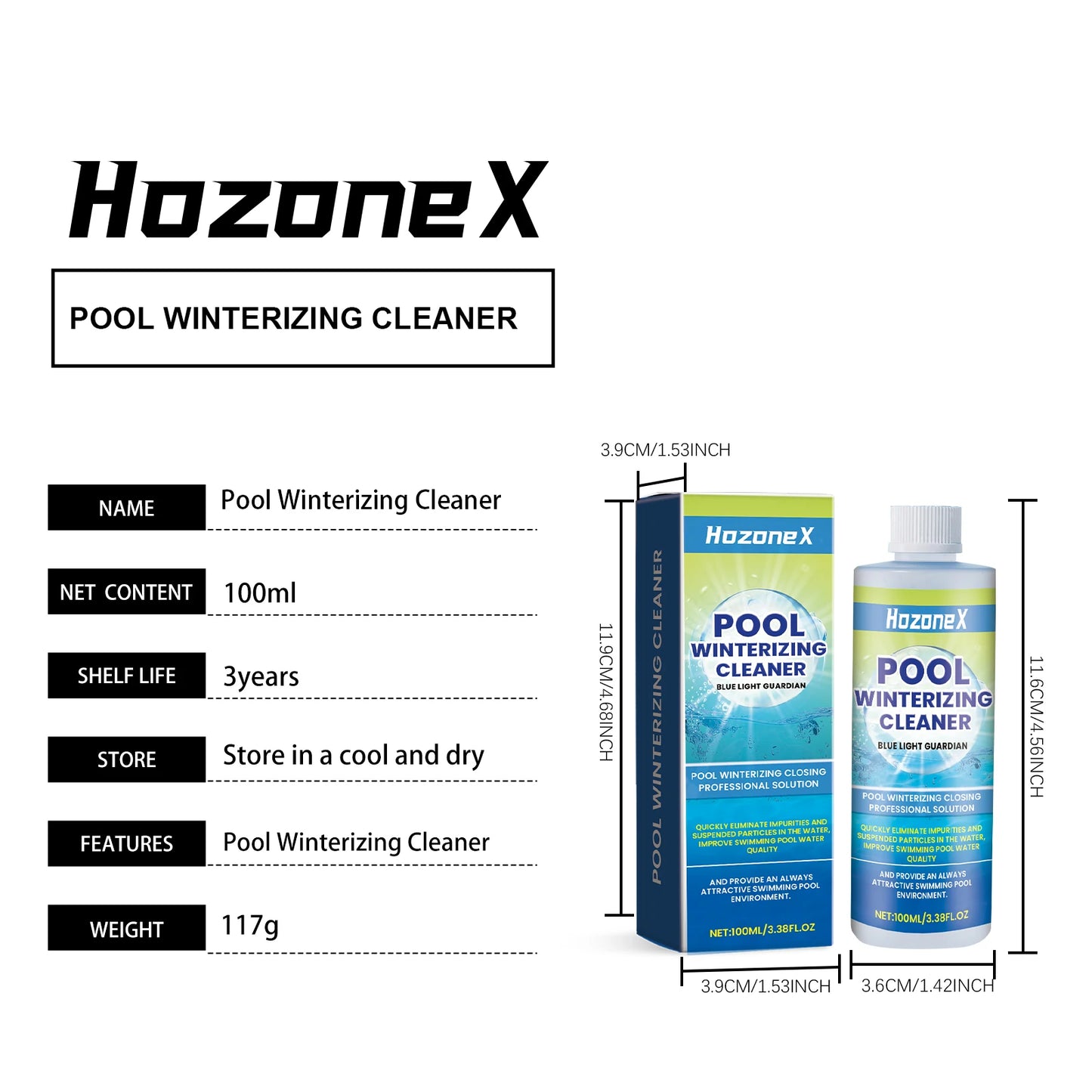 Beach Camp Swimming pool clarifier; used to improve the water quality of public outdoor swimming pools in the home.