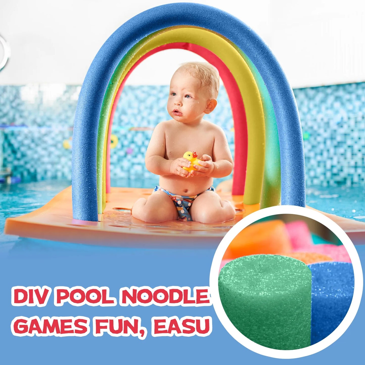 Beach Camp Swimming Pool Noodle Float Aid Swim Noodles Ring Foam Buoyancy Stick Useful For Kids Adult Pool Accessories Floating Foam Tube