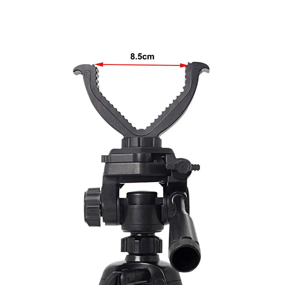 Outdoor Hunting Tripod Durable Adjustable Height Hunting Stand Aluminum V-Yoke Shooting Rack Multifunctio Hunting Safe Accessory