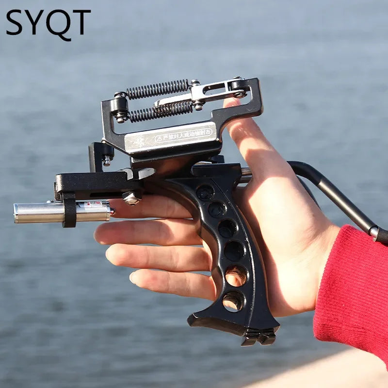 Beach Camp Laser Slingshot Hunting Fishing Professional Slingshot Outdoor Hunting Shooting Sports Powerful Hunting Acessories