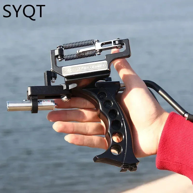 Beach Camp Laser Slingshot Hunting Fishing Professional Slingshot Outdoor Hunting Shooting Sports Powerful Hunting Acessories