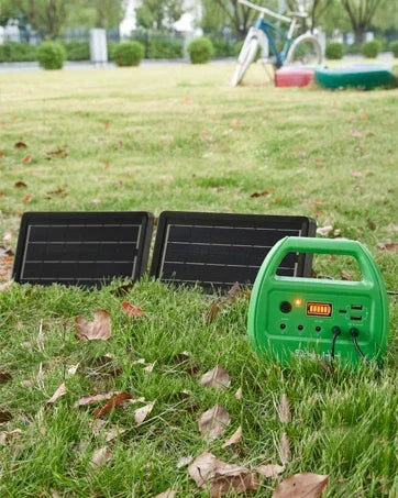 Beach Camp Portable Power Station 7500mAh Solar Mini Generator for Outdoor Camping Emergency Fishing Travel Party Trip with USB DC Outlet
