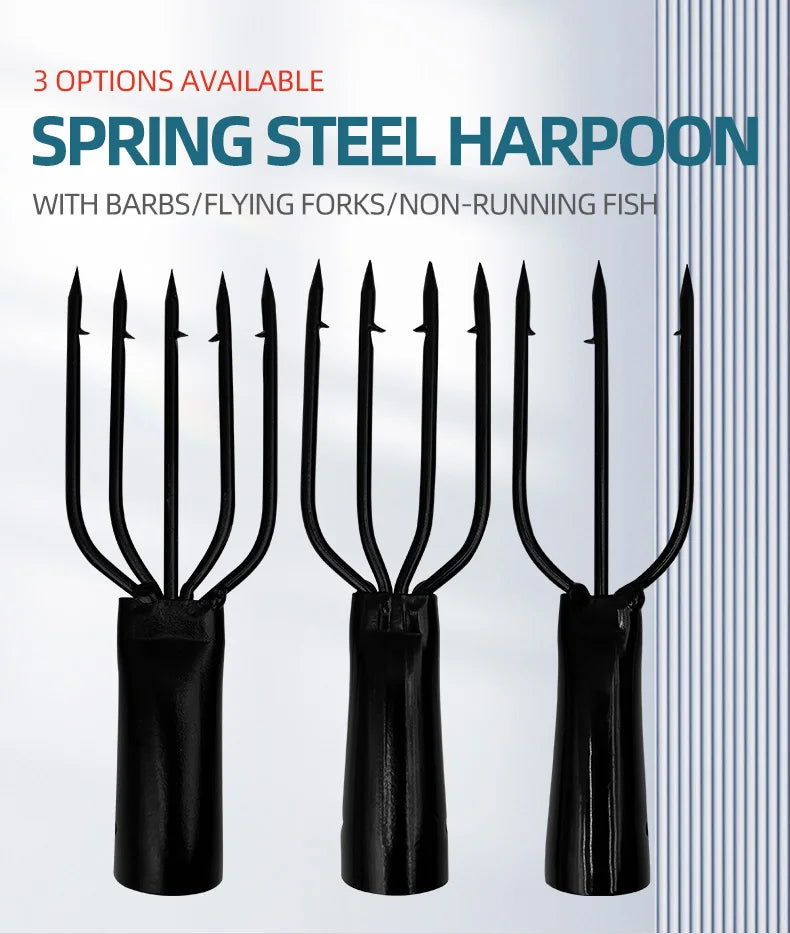 Fish Frog Spear Gig 3 4 5 Prong Frog Spear Fishing Fork Harpoon Tip Barbed Fishing Spear Gaff Fork Hook Fishing Equipment