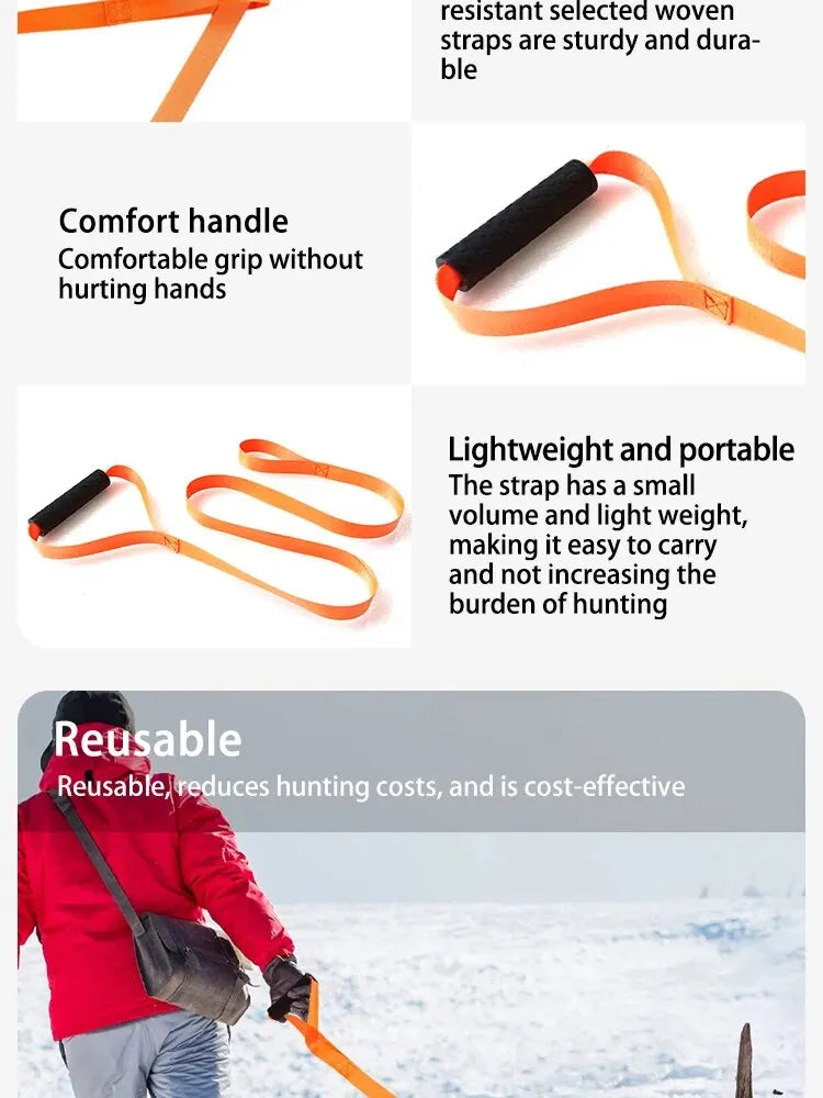 Outdoor Deer Rope Rope Hunting Supplies Go out with Rope Anti-lost, Anti-flying, Anti-tree Artifact Prey Strap.