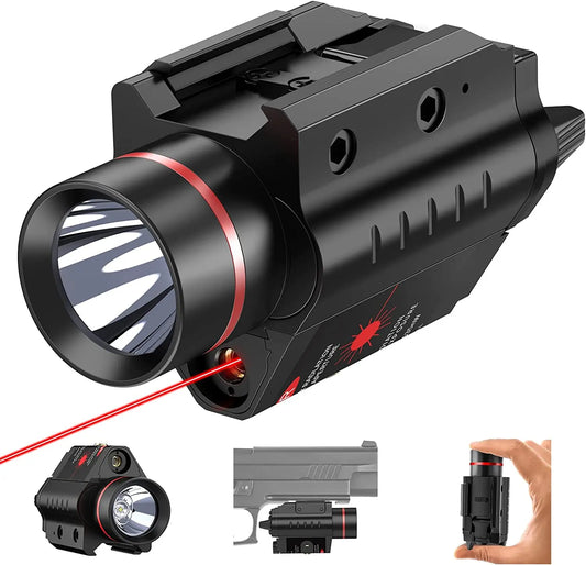 Beach Camp Laser Light Combo Red Dot Laser Sight Combo All-In-One Laser Flashlight Glock Laser Sight