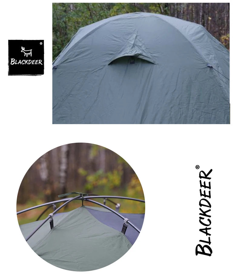 Beach Camp Blackdeer  3P Tent Backpacking Tent Outdoor Camping 4 Season Tent With Snow Skirt Double Layer Waterproof Hiking Trekking