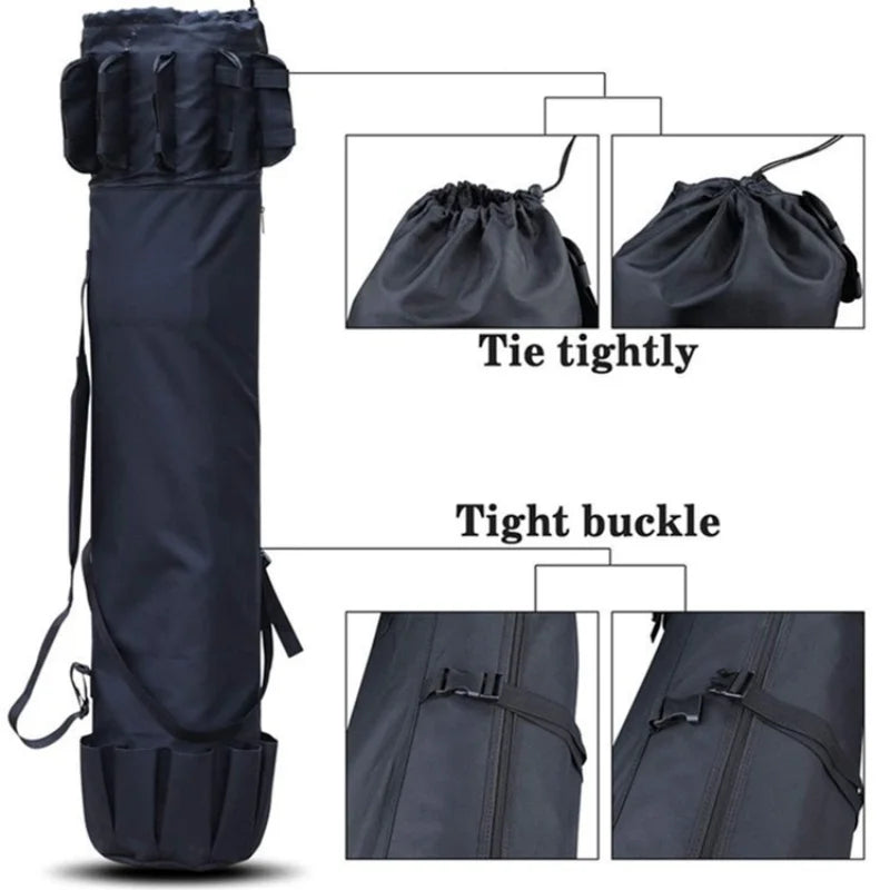Beach Camp Fishing Bag Organizer Pouch for Multiple Rods Storage Travel Heavy Duty Sea Fly Fishing Rod case Tackle Bag