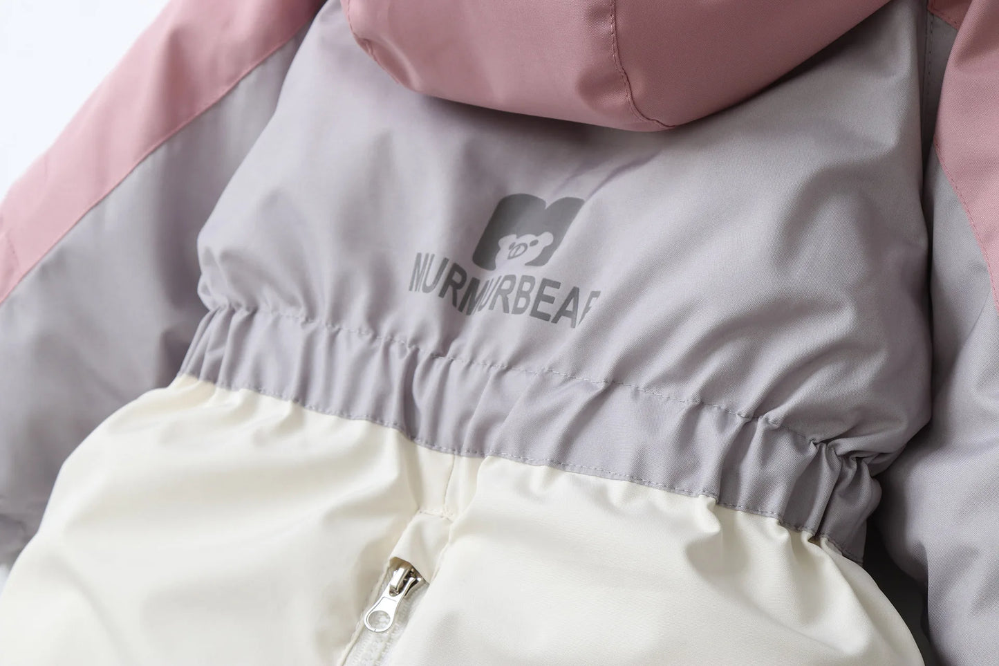 2025 Winter New Cross-Border Children's Jumpsuit Hooded Plus Velvet Padded Ski Suit with Zipper Closure for Baby Climbing