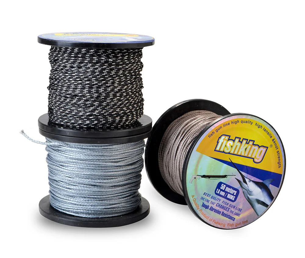 FISH KING Spearfishing Fishing Line  Hot New Multifilament Fishing Line 50M 2.0mm 1.8mm 55YDS Material Braided Fishing Gun Line