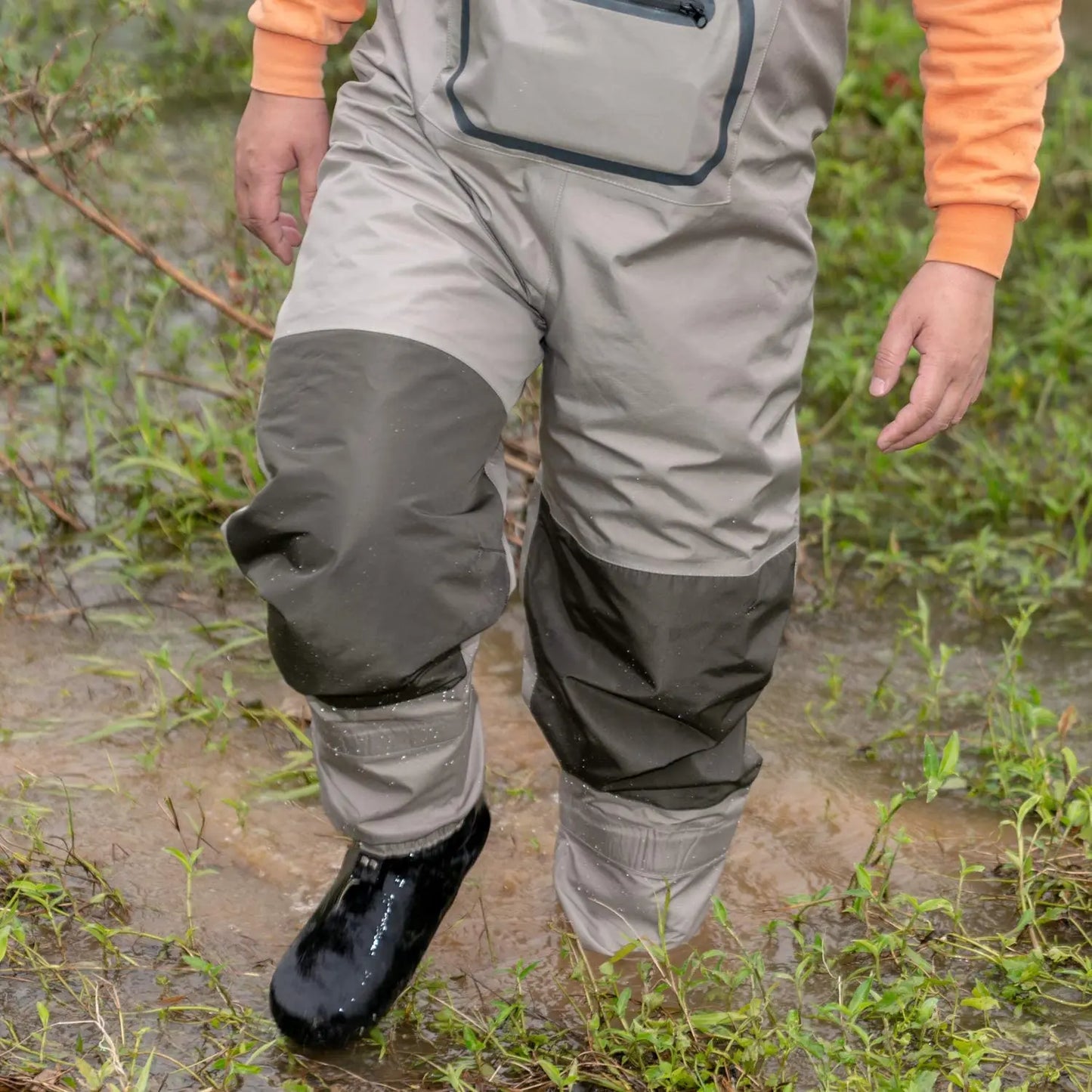 Beach Camp H-Back Fly Fishing Waders With Three-Layer Breathable and Waterproof Neoprene Outdoor Waders