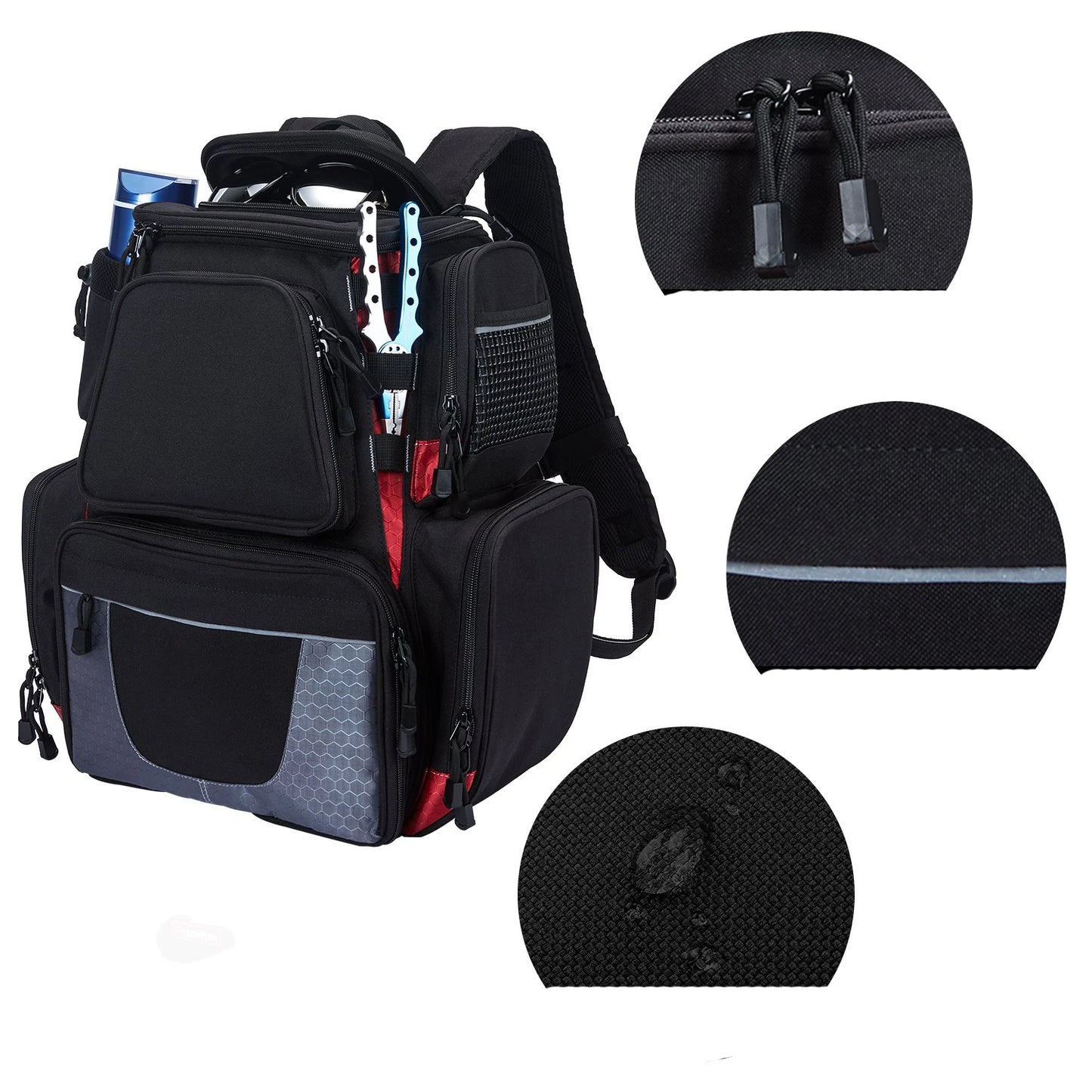 Beach Camp Waterproof Fly Fishing Bag Independent Reel Lure Combo Fishing Tackle Bag