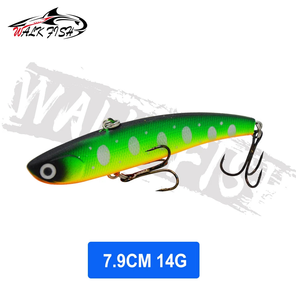 WALK FISH  Sinking Vibration Fishing Lure 10g 14g 18g 22g Hard bait Artificial VIB Winter Ice Fishing Pike Bait Tackle Isca Pech