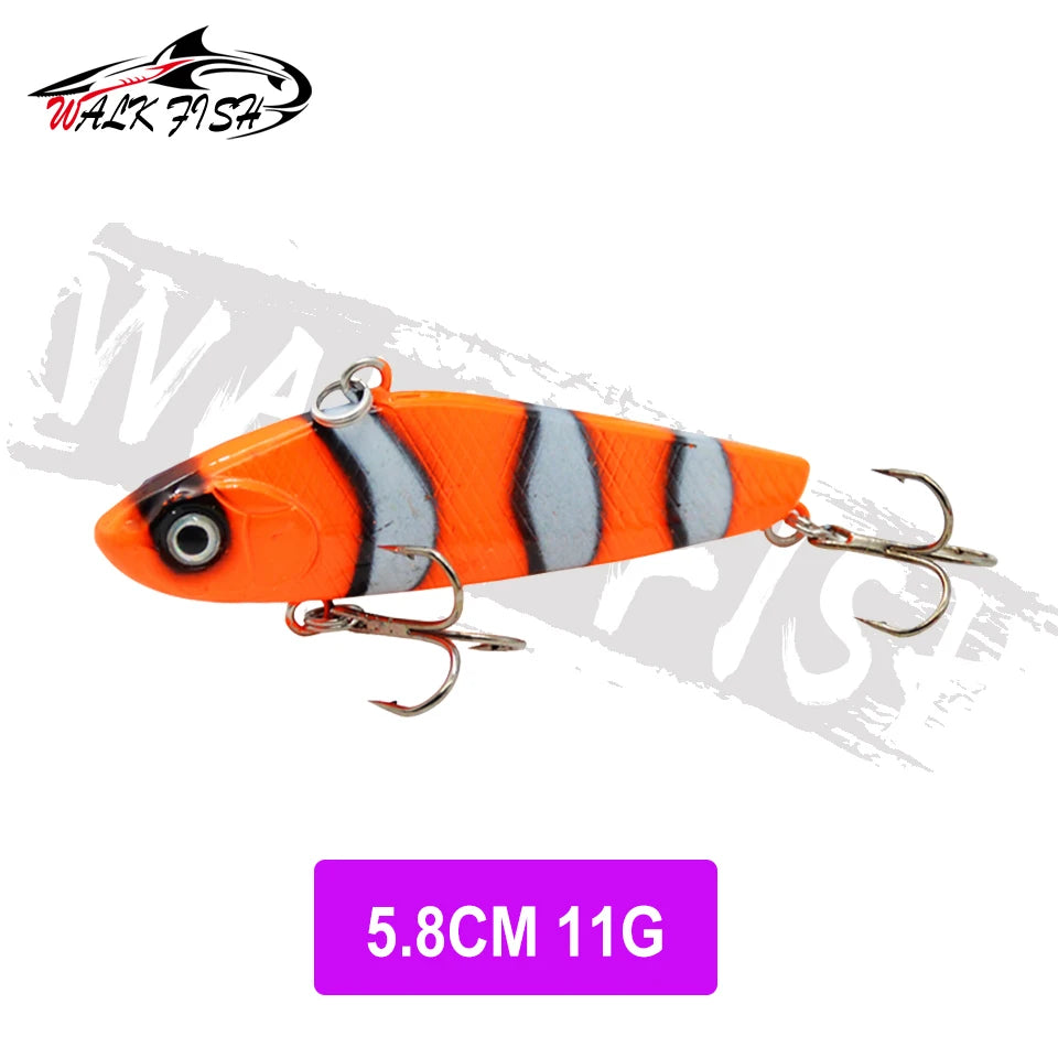 WALK FISH  Sinking Vibration Fishing Lure 10g 14g 18g 22g Hard bait Artificial VIB Winter Ice Fishing Pike Bait Tackle Isca Pech