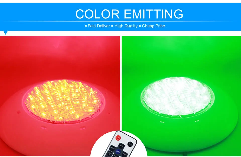Beach Camp Swimming Pool Light 12V Ip68 Underwater Lamp 24W 36W Waterproof Leds SPA Lighting Pond RGB Warm/Cold White Led Piscina