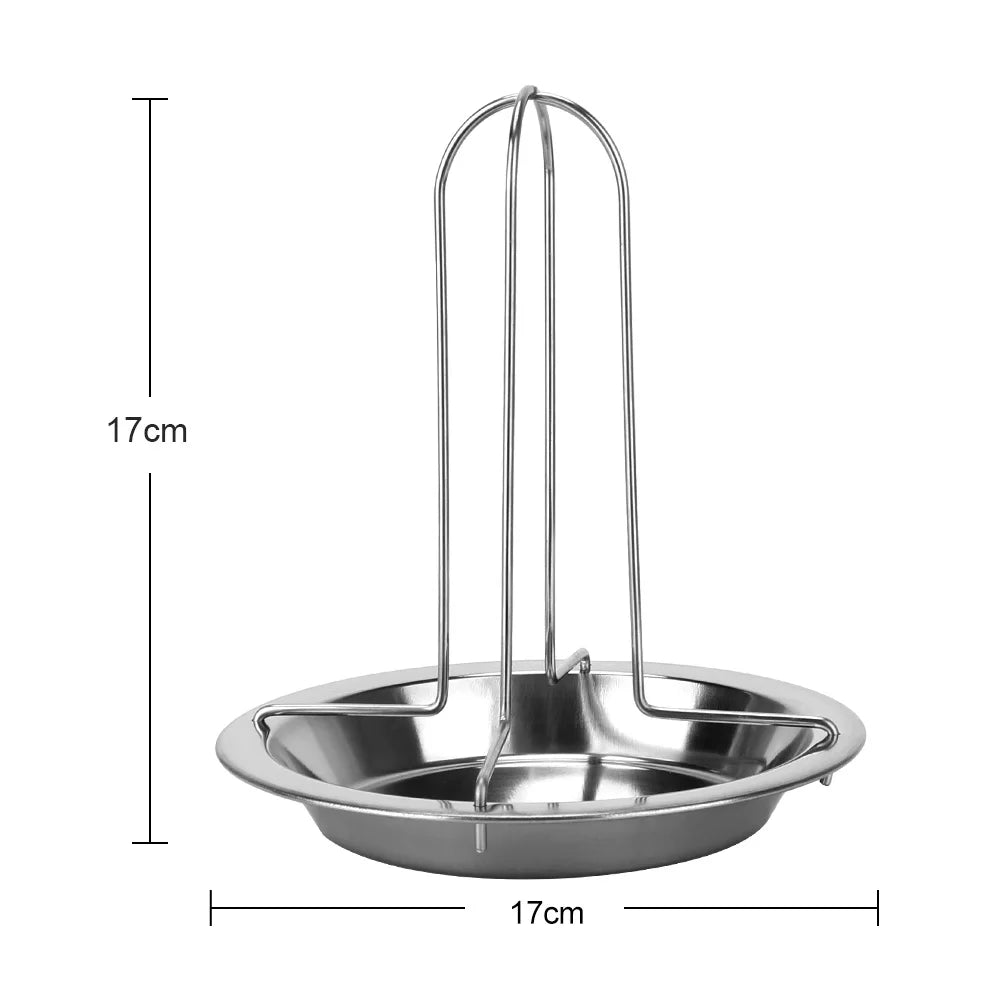 Roasting Grill Stand Chicken Roaster Rack Kitchen Outdoor BBQ Tools Carbon Steel Non-stick Grilled Chicken Plate