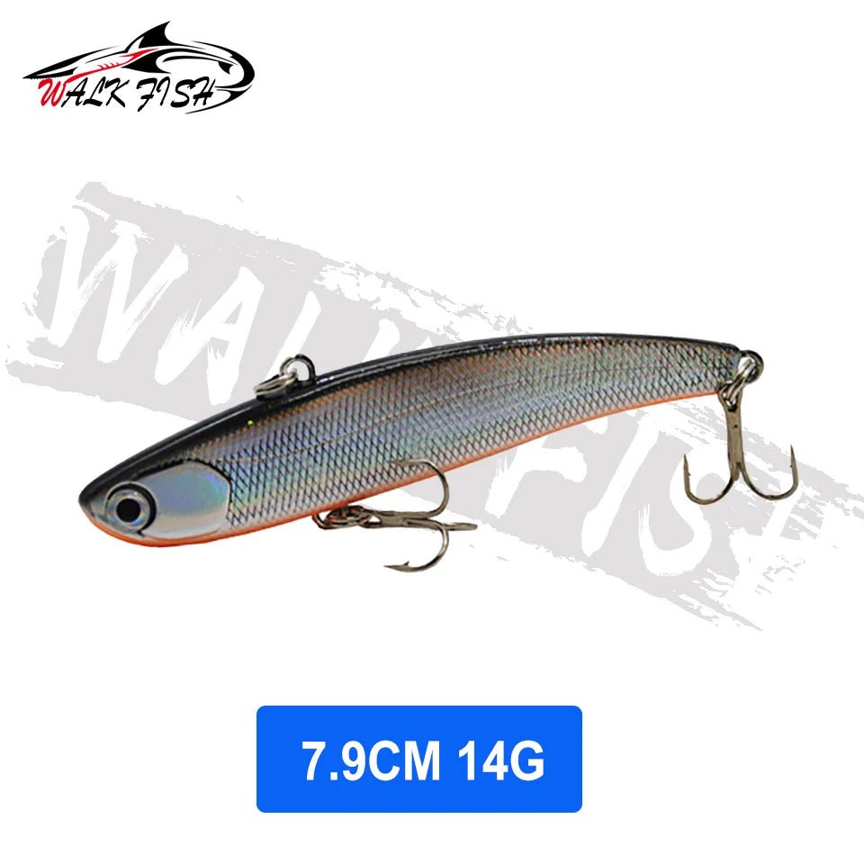 WALK FISH  Sinking Vibration Fishing Lure 10g 14g 18g 22g Hard bait Artificial VIB Winter Ice Fishing Pike Bait Tackle Isca Pech