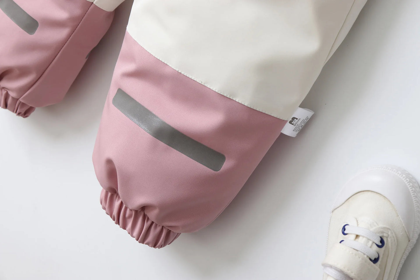 2025 Winter New Cross-Border Children's Jumpsuit Hooded Plus Velvet Padded Ski Suit with Zipper Closure for Baby Climbing