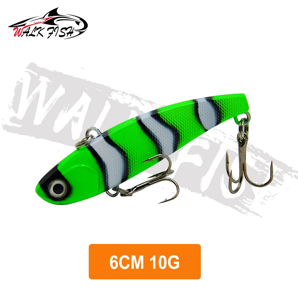 WALK FISH  Sinking Vibration Fishing Lure 10g 14g 18g 22g Hard bait Artificial VIB Winter Ice Fishing Pike Bait Tackle Isca Pech