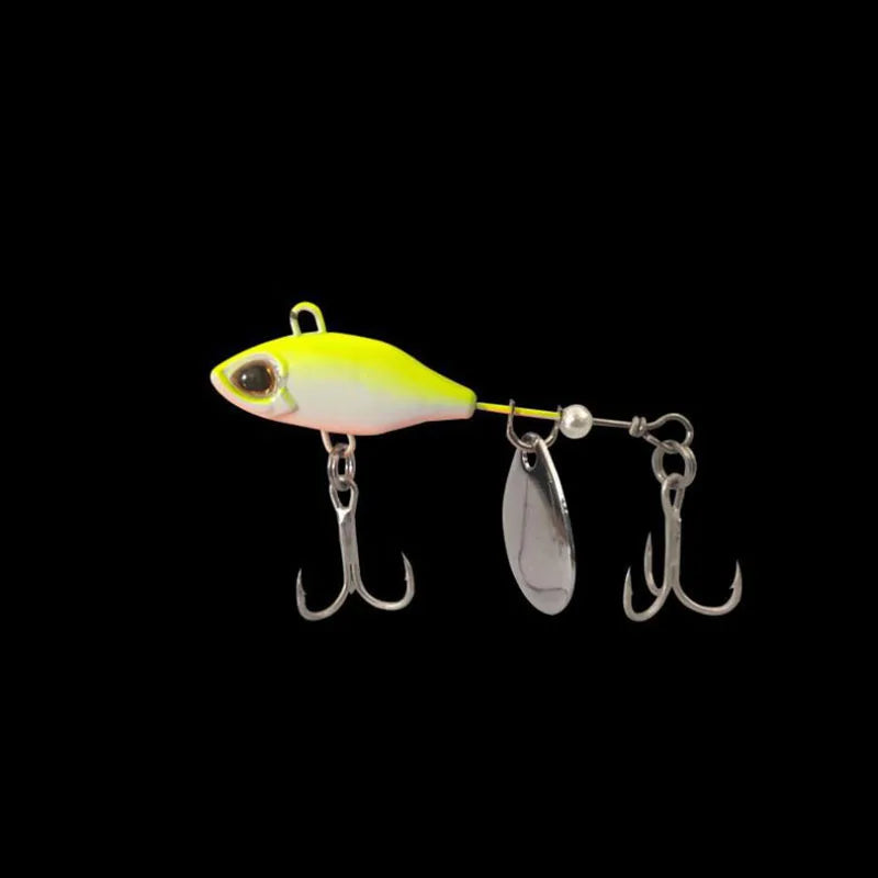 7/10/14g Long Shot Rotating VIB vibration Bait Spinner Tail Spoon Fish Lure Jig Tractor Fishing Hard Baits Tackle Pesca