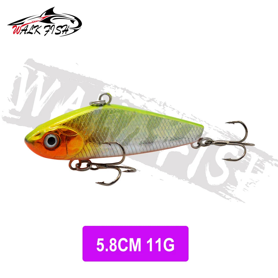 WALK FISH  Sinking Vibration Fishing Lure 10g 14g 18g 22g Hard bait Artificial VIB Winter Ice Fishing Pike Bait Tackle Isca Pech