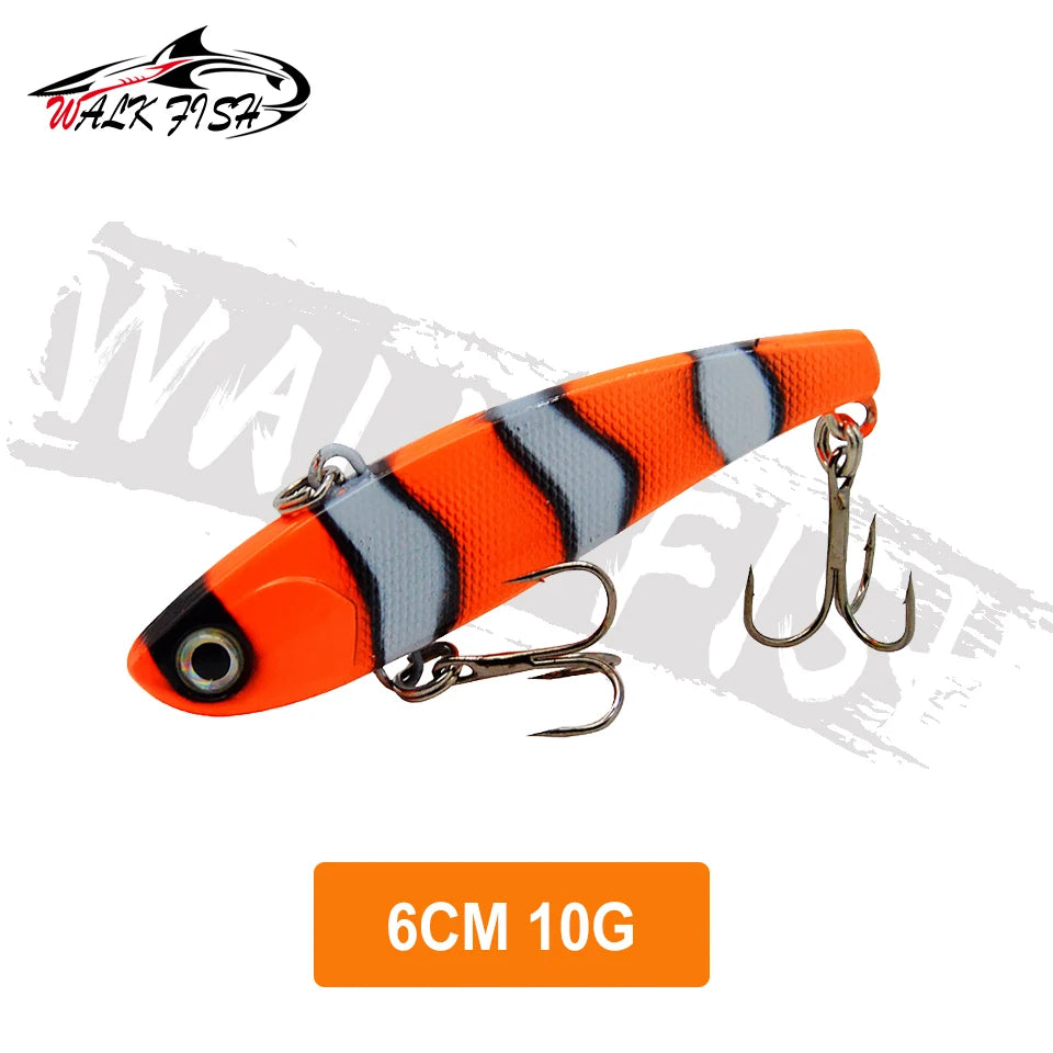 WALK FISH  Sinking Vibration Fishing Lure 10g 14g 18g 22g Hard bait Artificial VIB Winter Ice Fishing Pike Bait Tackle Isca Pech