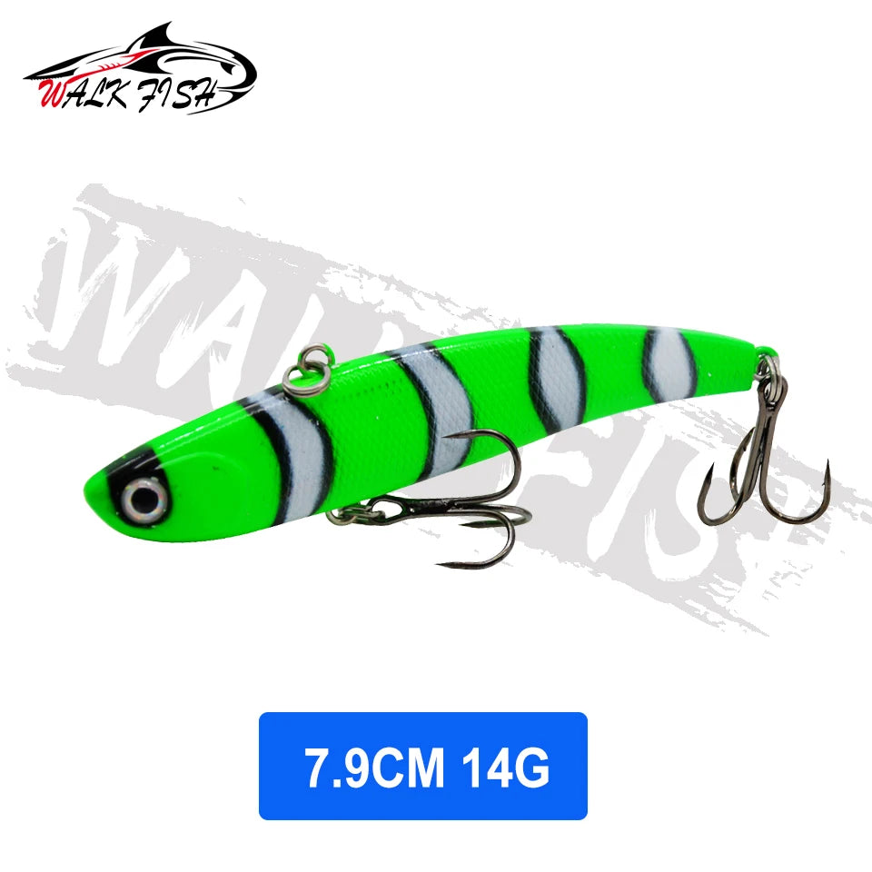 WALK FISH  Sinking Vibration Fishing Lure 10g 14g 18g 22g Hard bait Artificial VIB Winter Ice Fishing Pike Bait Tackle Isca Pech