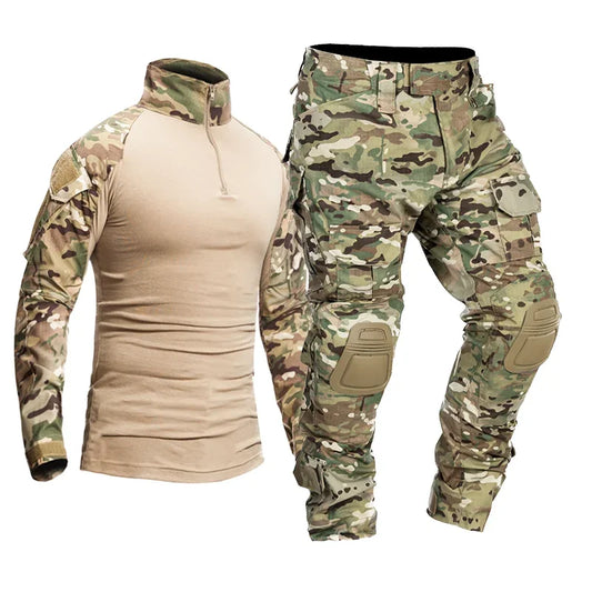 Beach Camp Tactical Uniform Camouflage Multicam Shirt Coat Pant Sniper Hunting Clothes