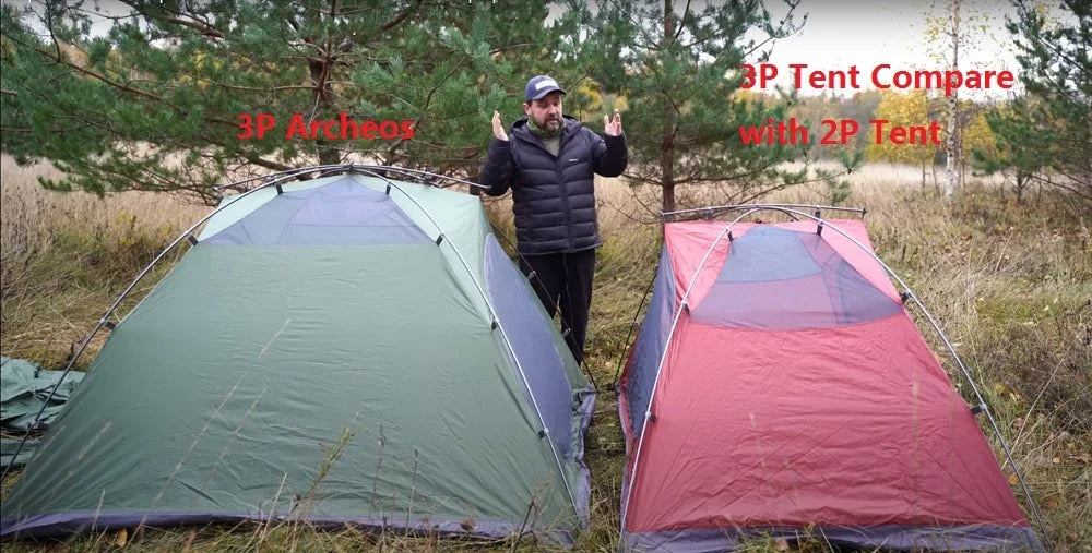 Beach Camp Blackdeer  3P Tent Backpacking Tent Outdoor Camping 4 Season Tent With Snow Skirt Double Layer Waterproof Hiking Trekking