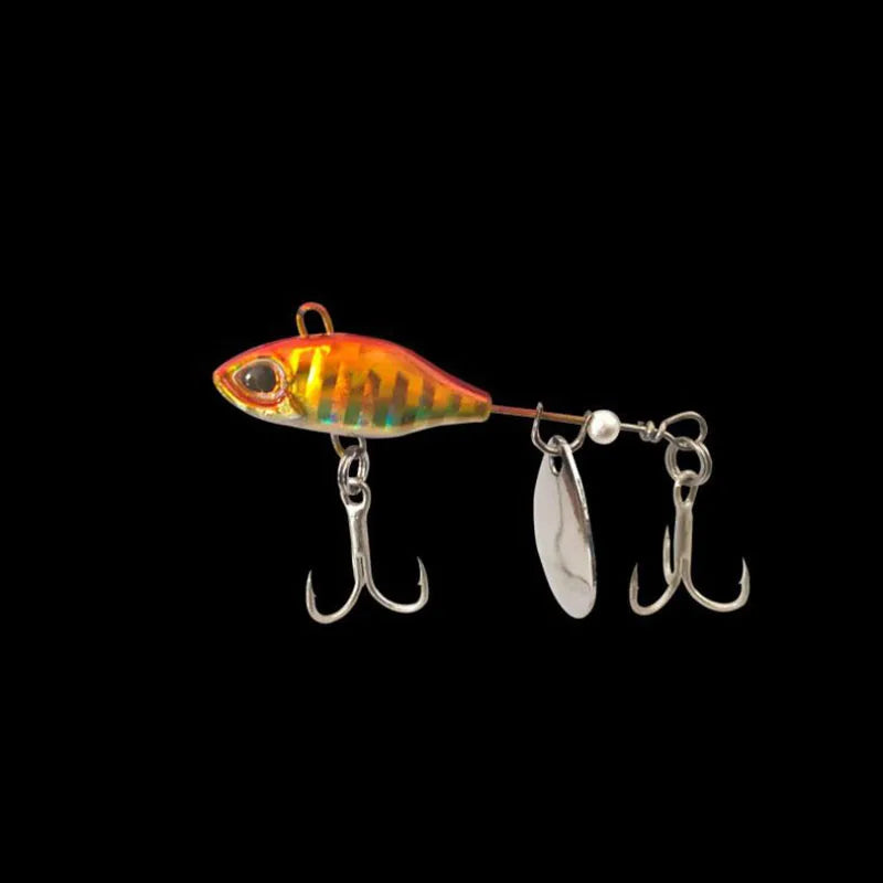 7/10/14g Long Shot Rotating VIB vibration Bait Spinner Tail Spoon Fish Lure Jig Tractor Fishing Hard Baits Tackle Pesca