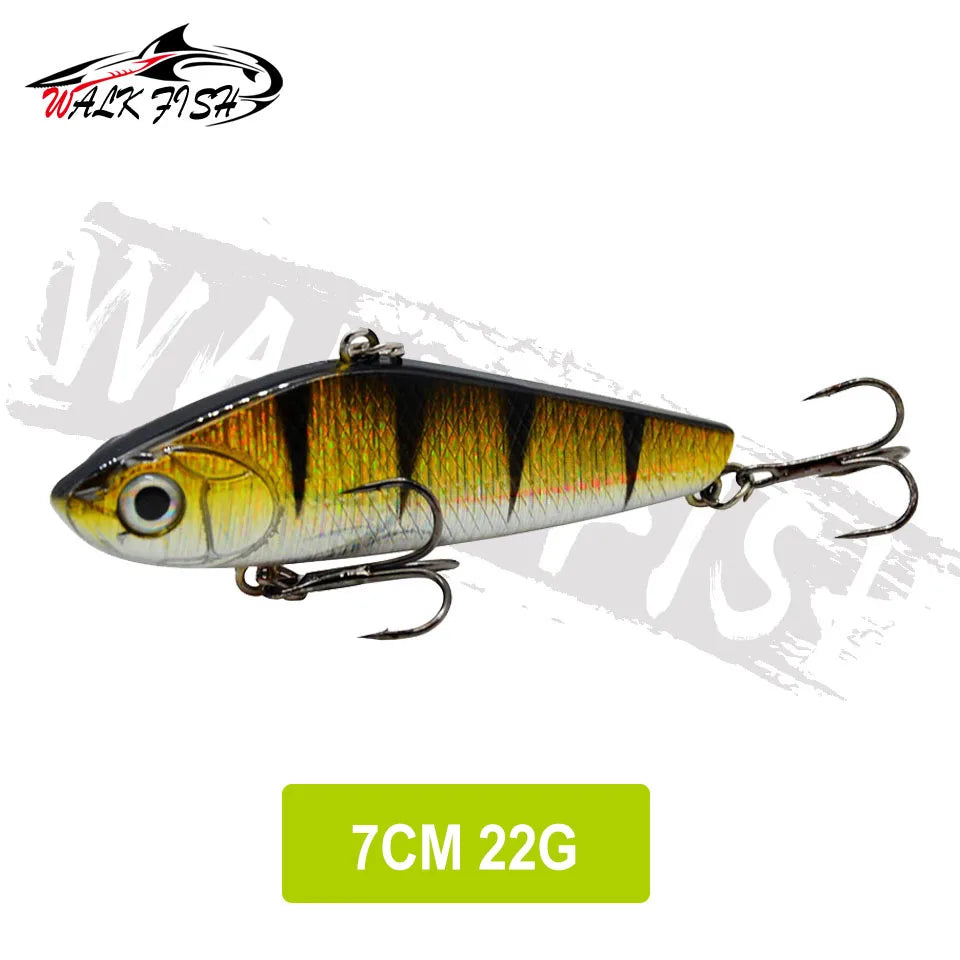 WALK FISH  Sinking Vibration Fishing Lure 10g 14g 18g 22g Hard bait Artificial VIB Winter Ice Fishing Pike Bait Tackle Isca Pech