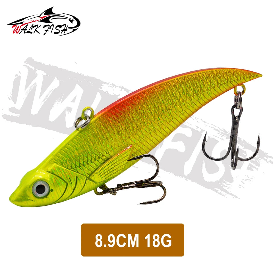 WALK FISH  Sinking Vibration Fishing Lure 10g 14g 18g 22g Hard bait Artificial VIB Winter Ice Fishing Pike Bait Tackle Isca Pech