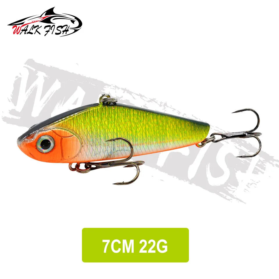 WALK FISH  Sinking Vibration Fishing Lure 10g 14g 18g 22g Hard bait Artificial VIB Winter Ice Fishing Pike Bait Tackle Isca Pech