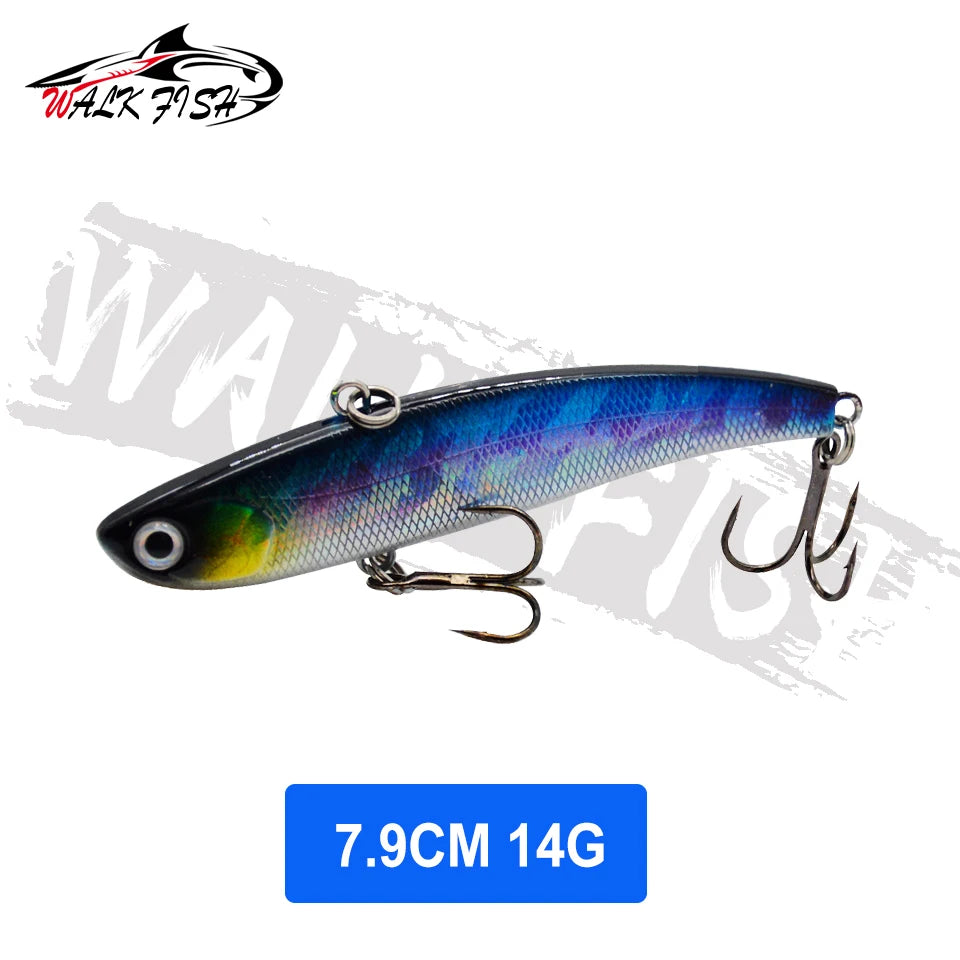 WALK FISH  Sinking Vibration Fishing Lure 10g 14g 18g 22g Hard bait Artificial VIB Winter Ice Fishing Pike Bait Tackle Isca Pech