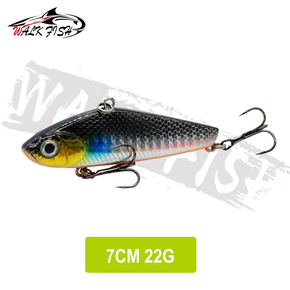 WALK FISH  Sinking Vibration Fishing Lure 10g 14g 18g 22g Hard bait Artificial VIB Winter Ice Fishing Pike Bait Tackle Isca Pech