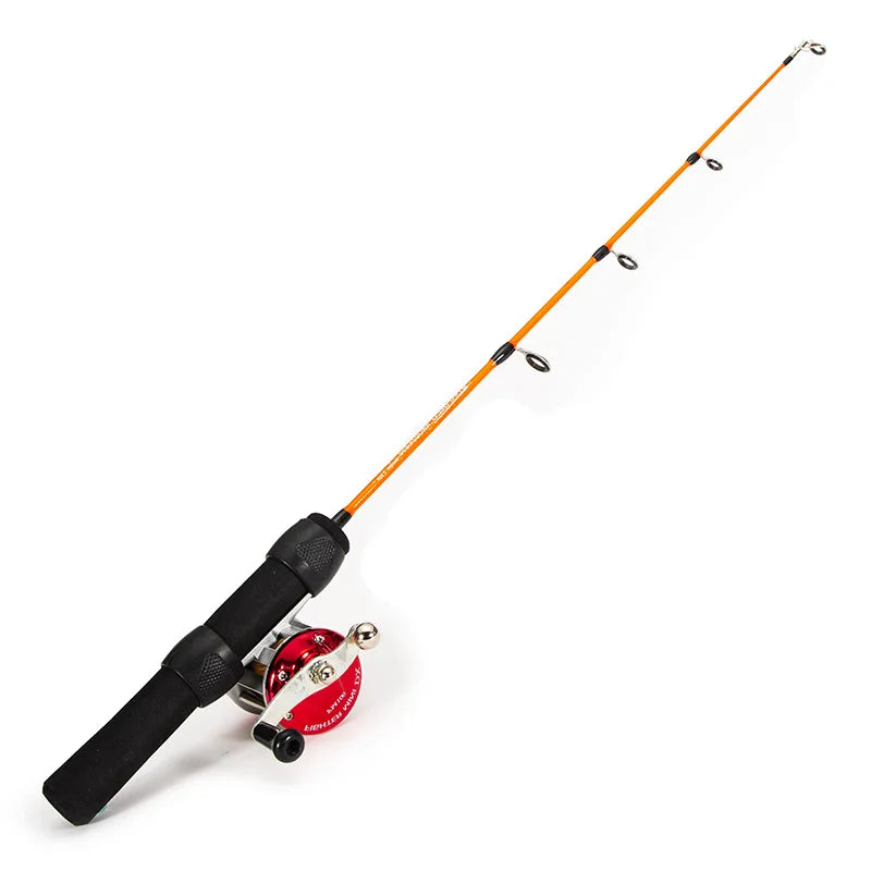Beach Camp 19in.  Winter Mini Small Ice Fishing Rod and Reel Set Fishing Rod