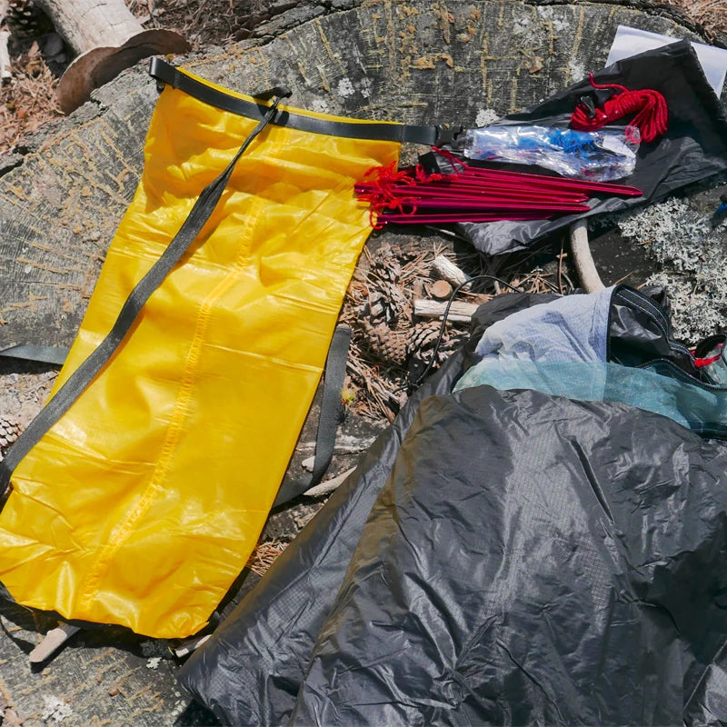 Beach Camp New Version 2 Person Outdoor Ultralight Camping Tent 3 Season Professional 15D  Rodless Tent