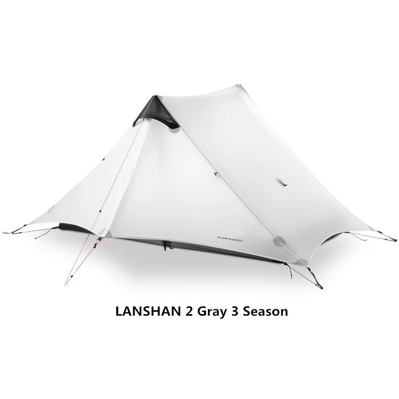 Beach Camp New Version 2 Person Outdoor Ultralight Camping Tent 3 Season Professional 15D  Rodless Tent