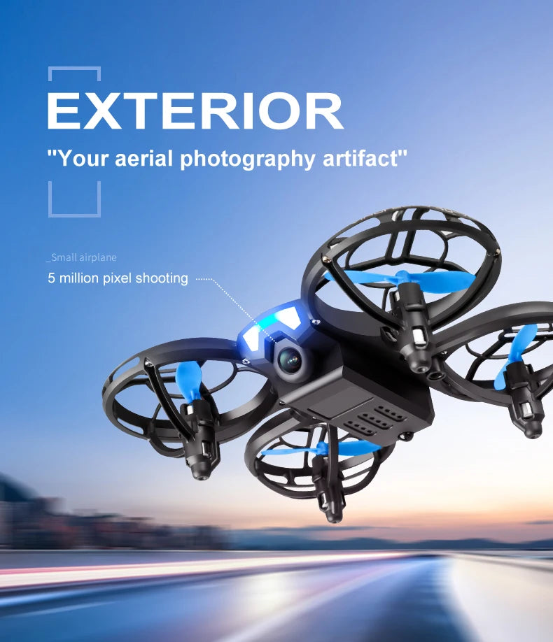 Beach Camp V8 New Mini Drone 4k profession HD 1080P Wide Angle Camera WiFi FPV RC Dron Height Keep Drones Helicopter Kids Toys 4DRC