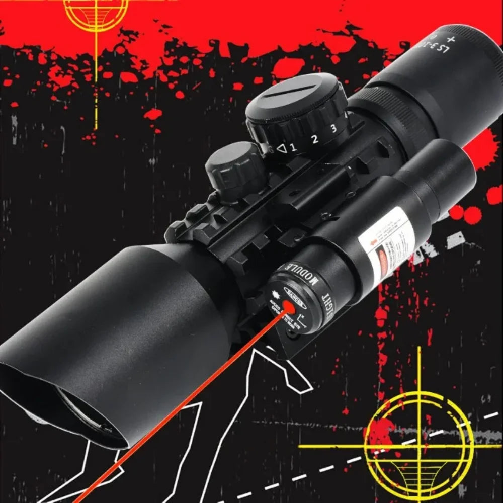 Beach Camp Red and Green Laser Optical Scope Suitable for Hunting and Shooting Sports