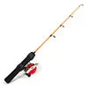 Beach Camp 19in.  Winter Mini Small Ice Fishing Rod and Reel Set Fishing Rod