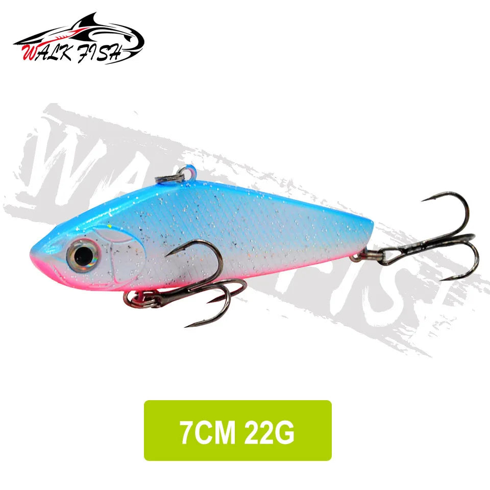 WALK FISH  Sinking Vibration Fishing Lure 10g 14g 18g 22g Hard bait Artificial VIB Winter Ice Fishing Pike Bait Tackle Isca Pech