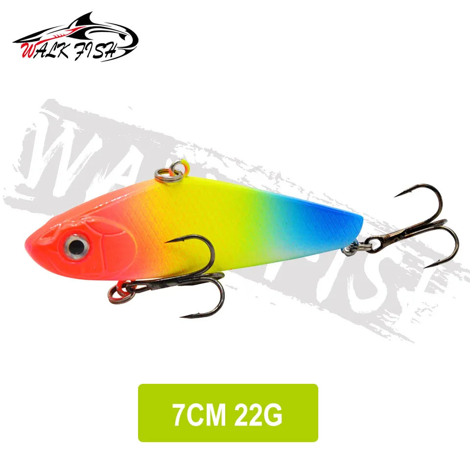 WALK FISH  Sinking Vibration Fishing Lure 10g 14g 18g 22g Hard bait Artificial VIB Winter Ice Fishing Pike Bait Tackle Isca Pech