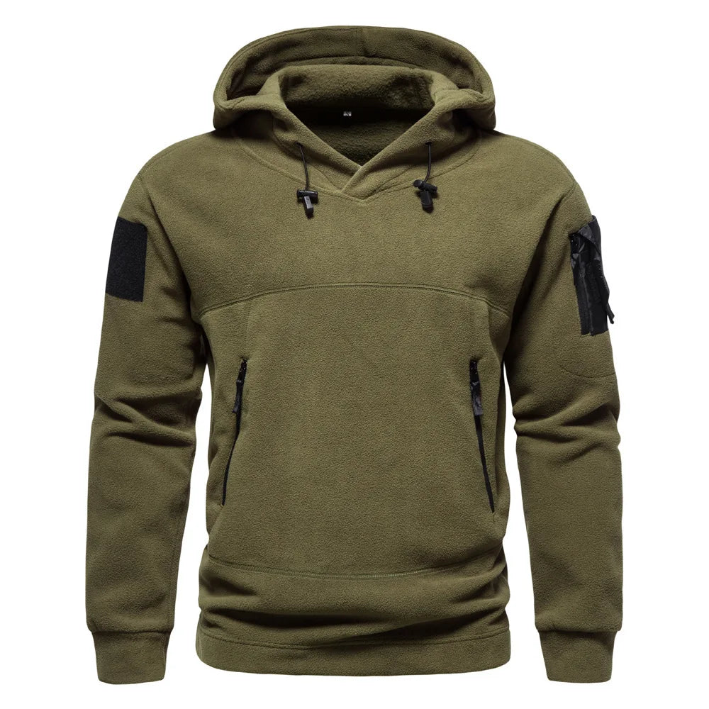 Men Tactical Outdoor Jacket Hunting Clothes Warm Solid Casual Fleece Pullover Man Windproof Autumn Coat Underwear Hoodies