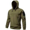 Men Tactical Outdoor Jacket Hunting Clothes Warm Solid Casual Fleece Pullover Man Windproof Autumn Coat Underwear Hoodies