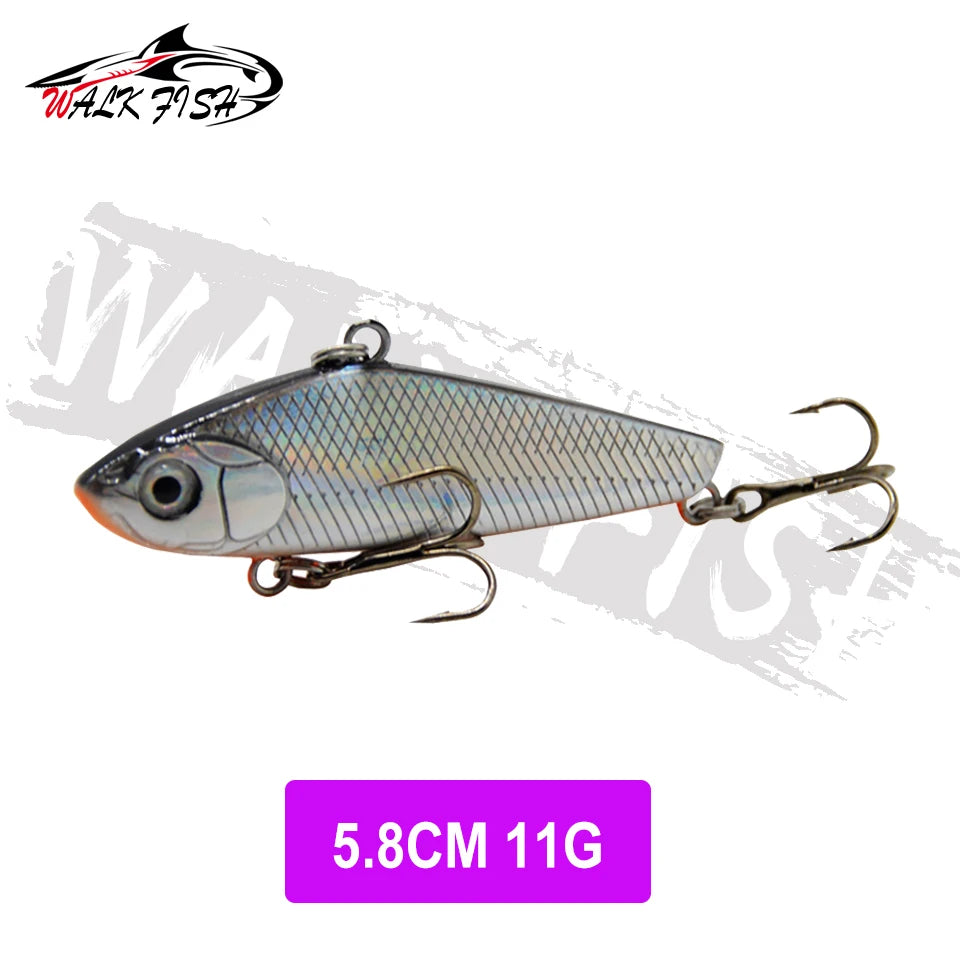 WALK FISH  Sinking Vibration Fishing Lure 10g 14g 18g 22g Hard bait Artificial VIB Winter Ice Fishing Pike Bait Tackle Isca Pech