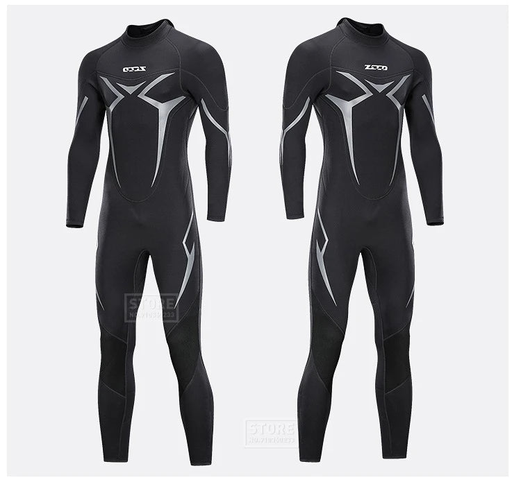 Beach Camp Men Wetsuit 3mm Neoprene Surfing Scuba Diving Snorkeling Swimming Body Suit Wet Suit Surf Kitesurf  Clothes Equipment