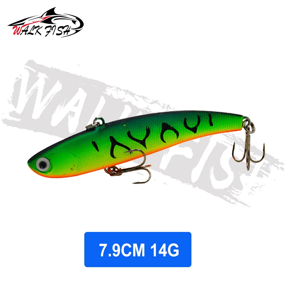 WALK FISH  Sinking Vibration Fishing Lure 10g 14g 18g 22g Hard bait Artificial VIB Winter Ice Fishing Pike Bait Tackle Isca Pech