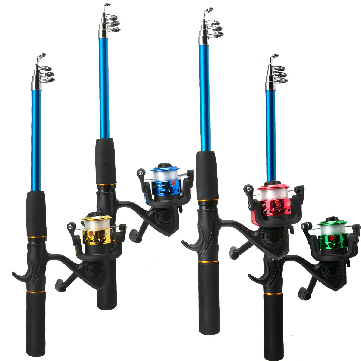 Fishing rod full routine, sub rod set, long-range sea fishing, gun handle, rod wheel, soft bait, fishing hook, line fishing gear