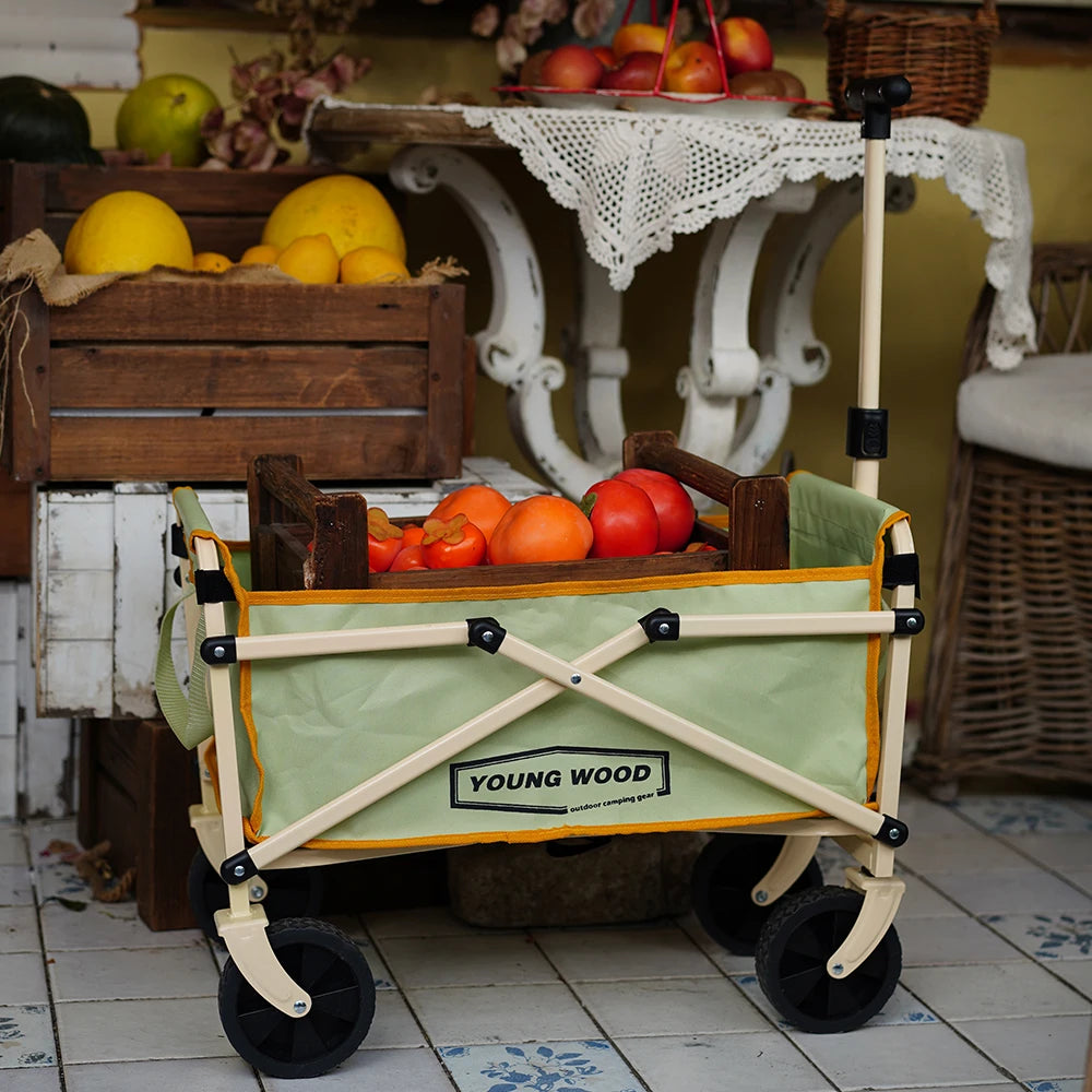 Beach Camp Camping carts are exquisite compact practical sturdy and have a strong load-bearing frame They are designed to be folded