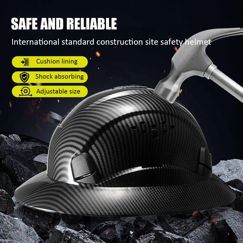 Beach Camp Cycling Helmet Construction Safety Helmet Breathable Worker Engineer Hard Hat High-altitude Operation Security Head Protection